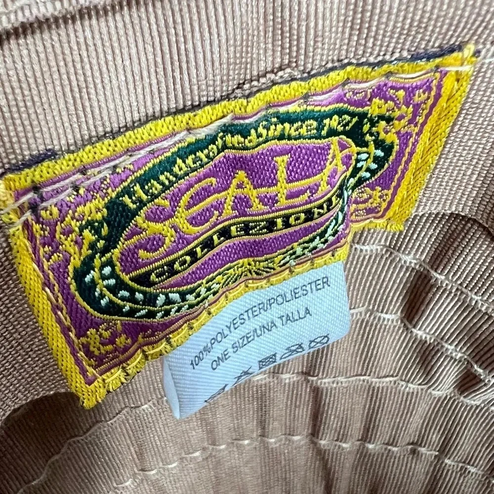 SCALA Brown Layered Fabric 3 1/2” Brim